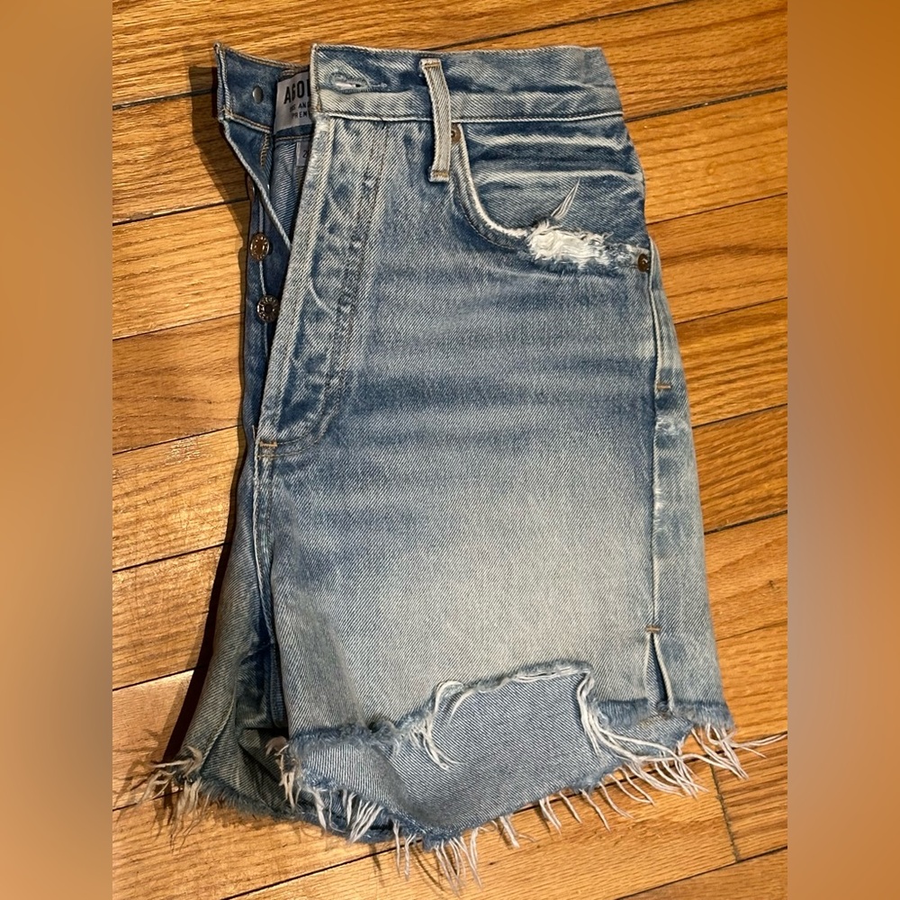 AGOLDE Dee Ultra High Rise Shorts (Ricochet wash) - Picture 5 of 7
